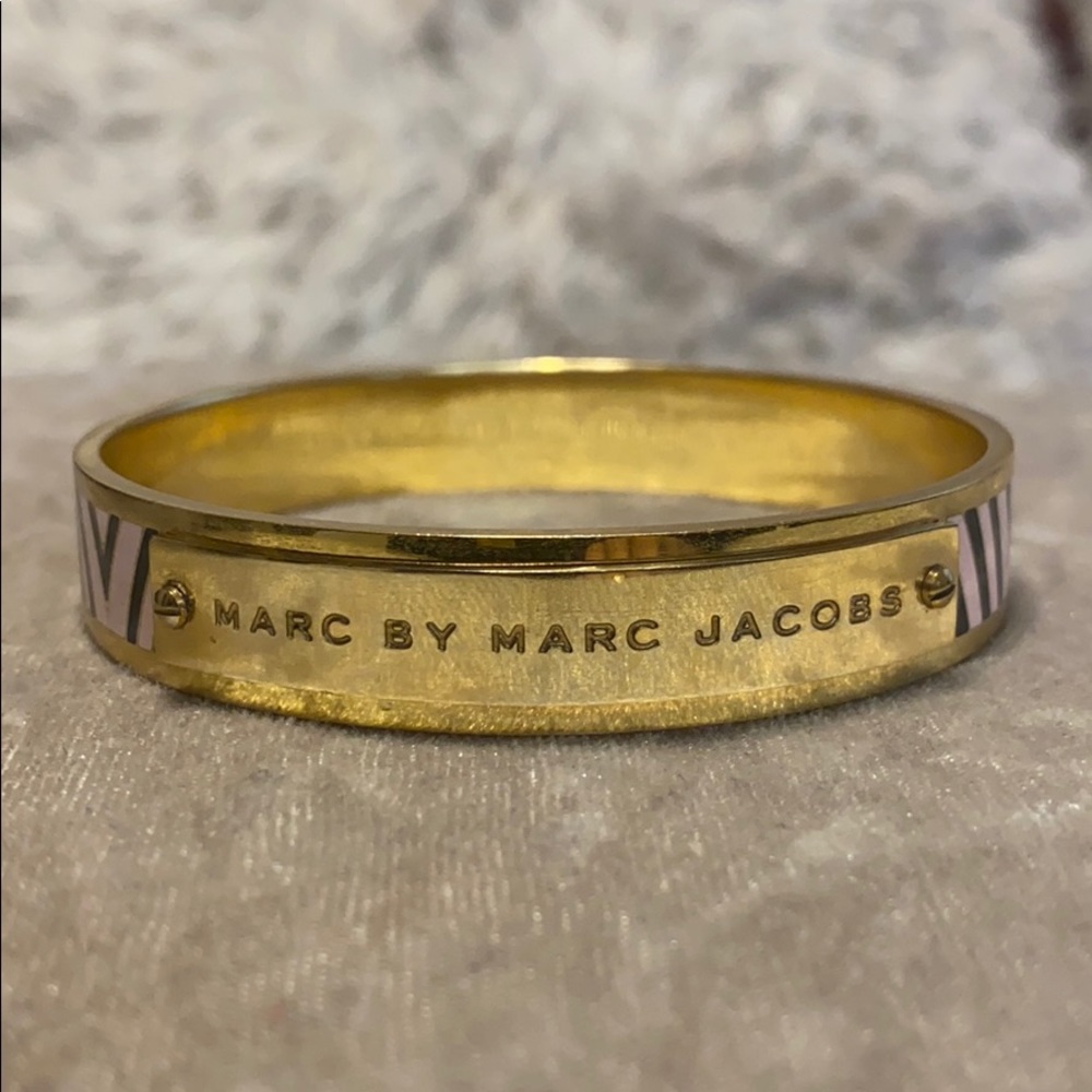 Marc Jacobs pink and black bangle